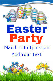 Easter Party Flyer Template Postermywall