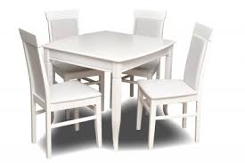 Кухненски комплект бела включва маса + 6 стола. Trapezni Masi I Stolove