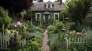 Beautiful Garden With Several Paths And