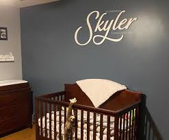 Nursery Name Sign Boy Girl Wall Letters