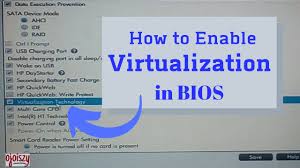 how to enable virtualization in bios