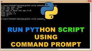 run python scripts with command prompt