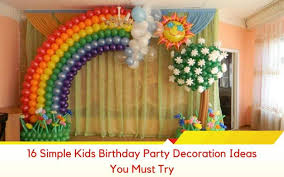 Kids Birthday Party Balloon Decorations