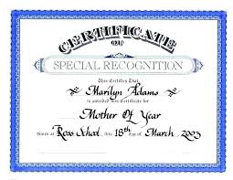 Resume Perfect Silly Certificates Awards Templates Best Of