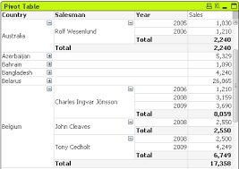 Pivot Table Qlikview