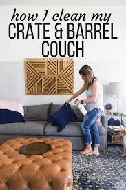 clean a couch our crate barrel sofa
