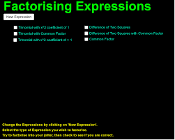 Factorising Algebraic Expressions