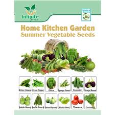 pack of 12 summer vegetables seeds with