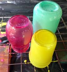 Diy Sparkly Stained Glass Jars Crafty