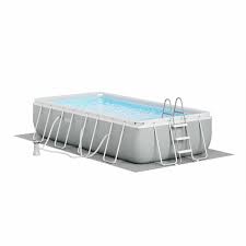intex 16 foot x 42 inch prism frame rectangular above ground swimming pool set