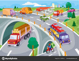 Bagaimana muat turun gambar gambar mewarna keselamatan jalan raya. Kartun Jalan Raya