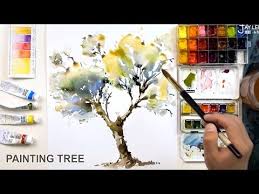 How To Paint A Tree With Watercolors