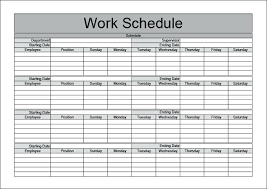 Work Schedule Ideas Designtruck Co