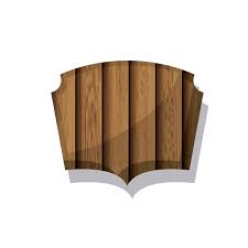 Vector Wood And Striped Brown Frame Icon