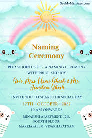 rainbow theme naming ceremony
