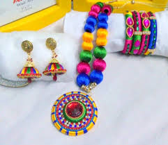 jewellery set multicolor handmade