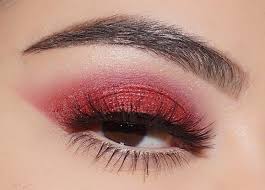 red eye makeup this holiday season