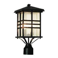 light black outdoor lamp post light
