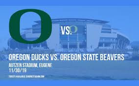 Parking Oregon Ducks Vs Oregon State Beavers Tickets