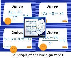 Solving Linear Equations Game Made By