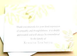 Thank You Cards Funeral Template