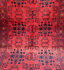 turkmen red tribal afghan rug souq2door