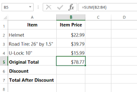 Excel Formulas Percent Off Sale