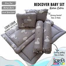 Grey Swan Bedcover Baby Bed Set Matras
