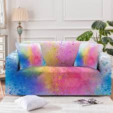 Rainbow Couch Cover Sofa Slipcover