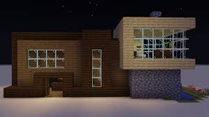 Minecraft house ideas | keeping it simple. My First Attempt At A Wooden Modern House Minecraft
