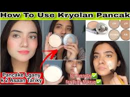 how to use kryolan pancake base in