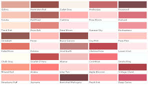 Pink Rose Color Chart Pratt Lambert Color Collection