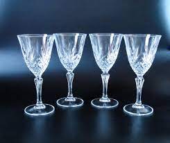 Set Of 4 Crystal Wine Glasses 17 5 Cl