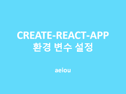create react app 환경 변수 설정