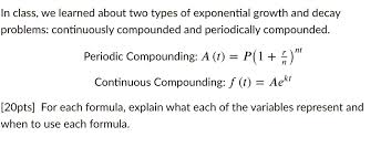 Exponential Growth And Decay Problems