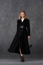 Double Ted Wool Coat Black Vintage