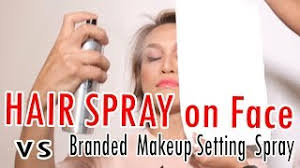 branded makeup setting spray challenge