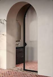 Modern Arch Aluminum Glass Design Door