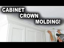 installing kitchen cabinet crown