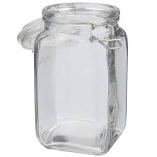 square glass mason jar 40 ounce