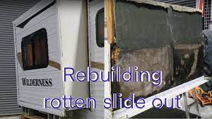 rebuilding a rotten slide out floor