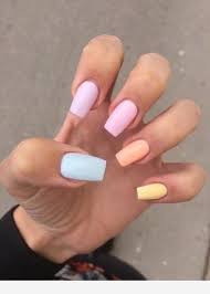 Pastel nails are still in trends and we believe they will remain here for a long time. Pastel Long Nails Idea Pretty Nails Glitter Short Acrylic Nails Designs Simple Acrylic Nails