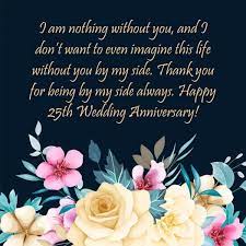 25th wedding anniversary wishes for husband