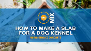 a dog kennel using onemix concrete