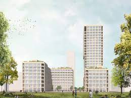 Zuiderzicht, as block 6 is called, will be 80 meters high and. Nieuw Zuid Antwerpen Max Dudler