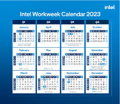 intel workweek calendar