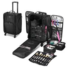 makeup travel cases on wheels