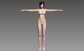 nude - bikini woman nude girl rabbit female 3D Модель in Женщина 3DExport