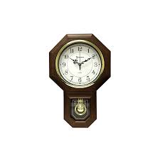 Faux Wood Pendulum Clock