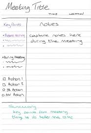 How To Take Effective Meeting Notes Differently Wired